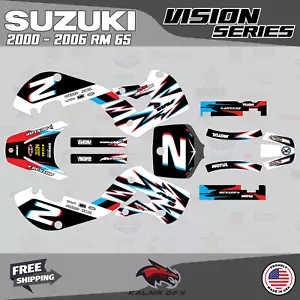 Graphics Kit for Suzuki RM65 years (2000-2006) 65 RM-65 Vizion - Cyan Red - Bild 1 von 6