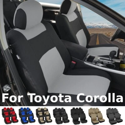 For Toyota Corolla 5 Sits Car Seat Covers Full Set Front Rear Cushion Protector - Image 1 of 4