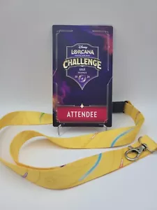 Disney Lorcana Challenge Lille Schlüsselanhänger Keychain Attendee Pass 2024 - Picture 1 of 1