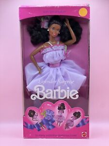 Vintage AA 1989 Lavendel Überraschung Barbie Puppe Mattel Sears Sonderedition NRFB