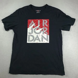 Nike Air Jordan Shirt Graphic Tee Adult Short Sleeve Sz L Standard Fit Faded - Picture 1 of 11