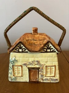 Vintage Keele Street Keramik Reetdach Cottage bedeckt Keksfass/Keksdose - Bild 1 von 6