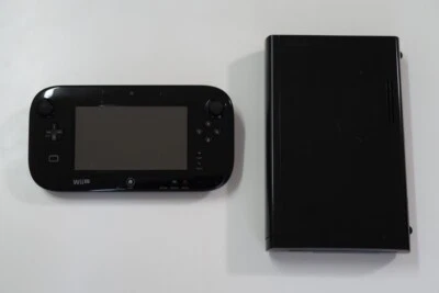 Nintendo WiiU　32GB Console & Gamepad　 Black　WUP-101(01)　NTSC-J　Tested［B-24］ - Image 1 of 4