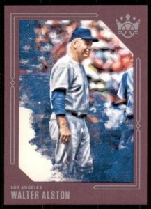 2020 Diamond Kings Plum Frame #4 Walter Alston - Los Angeles Dodgers
