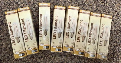 Set of 8 Bulbrite 776951 2.5W T6 E12 120V 2700K Clear Light Bulbs - Image 1 of 4