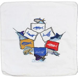 Embroidered Cushion Pillow Cover Marine Art Release Flags Outdoor Marine Canvas - Picture 1 of 6