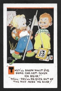 POSTKARTE COMIC MABEL LUCIE ATTWELL VALENTINSTAG COMIC KUNST ABSTRAKT 5329 1953 1955 - Bild 1 von 2