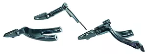 19 Harley Softail Fat Bob Rider Driver Right & Left Mount Bracket Foot Pegs 1296 - Bild 1 von 16