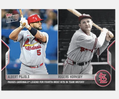 Albert Pujols 4to In Hits 2022 TOPPS NOW #600 Cardinals HOF Hornsby Legendary 🔥 Foto 1 de 2