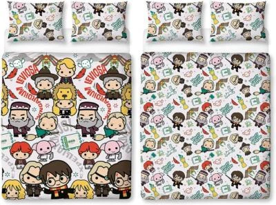 Harry Potter Scene Double Duvet Quilt Cover & Pillowcase Bedding Set Kids Gift - Image 1 of 4
