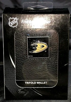 Anaheim Ducks NHL Fine Grain Tri-fold Leather wallet - Image 1 of 2