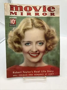 1936 OCTOBER MOVIE MIRROR MAGAZINE - BETTE DAVIS FRONT COVER - Picture 1 of 5