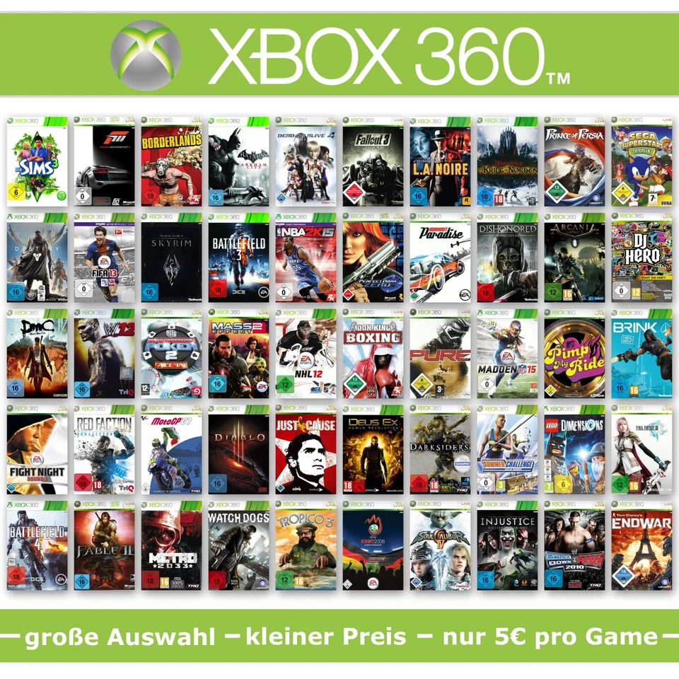 XBOX 360 Spiele-Wahl ⭐️ große Auswahl kleiner Preis nur 5€ pro Game 5️⃣🤩✅ - Bild 1 von 1