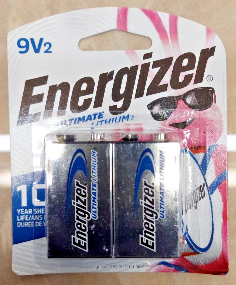 Energizer Ultimate Lithium Batteries 9V 2 Pack (L522BP-2) - Image 1 of 1
