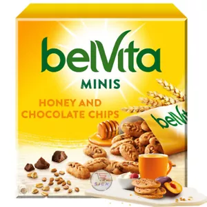 Belvita Mini's Honig & Schokoladenchip Weihnachtsplätzchen 210g - (2,4,6 Schachteln) - Bild 1 von 4