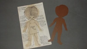 MUÑECA DE PAPEL DE MADERA Y ROPA PARA COLOREAR Y RECORTAR - Imagen 1 de 11