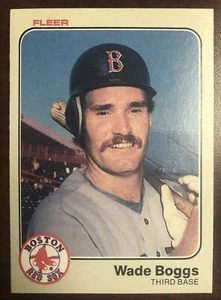 Wade Boggs 1983 Fleer #179 Baseball RC Rookie Card Boston Red Sox Great Cond. - Picture 1 of 2