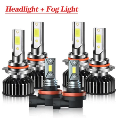 Para Toyota RAV4 2006 2007 2008 2009-2012 LED faro alto bajo+ luz antiniebla - Imagem 1 de 4