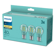 3 x Philips LED Glühbirne Filament 4,3W=40W E27 470lm 2700K WarmWhite 15000hrs