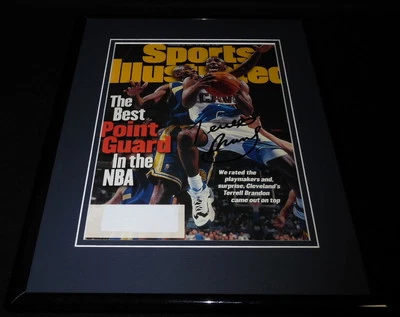 Terrell Brandon Firmado Enmarcado 1997 Sports Illustrated Revista Cubierta Cavs Foto 1 de 2