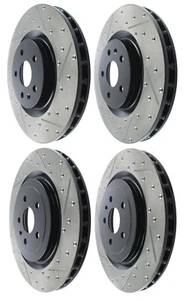 STOPTECH 10-15 CAMARO SS 355MM FRONT AND 365MM REAR DRILLED SLOTTED BRAKE ROTORS - Imagen 1 de 1