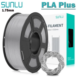 SUNLU 1KG Silver PLA Plus 3D Printer Filament 1.75mm PLA+ Consumable +/-0.02mm - Picture 1 of 9