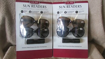 2 Icon Eyewear Sun Readers - Bifocal Sunglasses -100% Protection +1.75  (RG 17) - Image 1 of 4