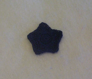 Häkel dunkelblau Sterne Nähen Applikation Quilten - Bild 1 von 2