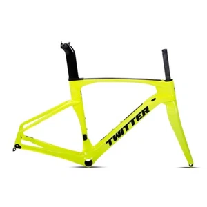 700C Carbon Fiber Bicycle Aero Frameset Thru Axle Disc Brake Road Bike Frame - Picture 1 of 27