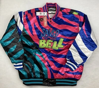 Saved By The Bell Satin Bomber Jacket 5XL Headgear Classics CHECK MEASUREMENTS - Image 1 of 4