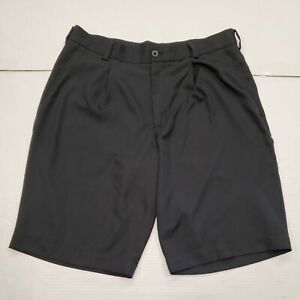 Nike Golf Black Casual Pleated Golf Shorts Size 32 Medium  Excellent Condition
