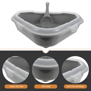 Anti-Splash Cats Wurf Box Katze Tablett Home Tragbare Katze Toilette Katze Pee - Bild 1 von 12