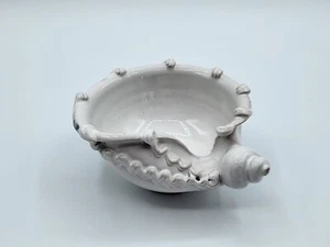 Vintage italienische Keramik Kunst Muschel dekoratives Schmuck Geschirr Schüssel Aschenbecher - Bild 1 von 9