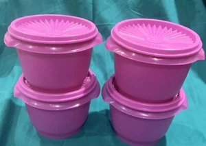 Tupperware Classic 20oz Servalier Set of 4 New 20 oz Purple  - Picture 1 of 2
