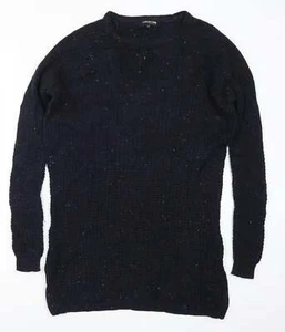 Debenhams Womens Blue Round Neck Acrylic Blend Jumper Size 12 - Picture 1 of 12