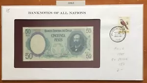 Banknoten aller Nationen Chile 50 Pesos 1981, P-151b UNC - Bild 1 von 5