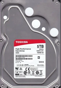 Toshiba HDWE150UZSVA/HDETR10GCA51 fw:FP2A rev:A2 5TB SATA 3.5 HDD 3413 - Picture 1 of 2