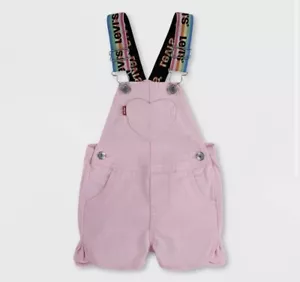 Cantofoli in denim cinturino con logo bambina Levi's - rosa - 6 mesi - Foto 1 di 1