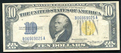 FR. 2309 1934-A $10 TEN DOLLARS “NORTH AFRICA” SILVER CERTIFICATE GEM UNC - Image 1 of 2