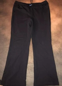 Escada Sport XL Casual Pull On Pants Drawstring Black E Back Pocket - Picture 1 of 10