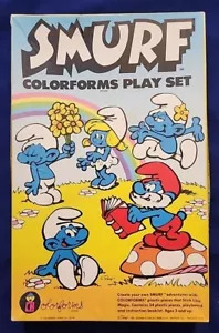 VINTAGE 1981 SMURF COLORFORMS PLAY SET - Picture 1 of 7