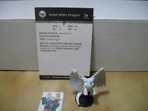 =Dungeons and Dragons D&D DRAGONEYE Pequeño Dragón Blanco 59/60 con tarjeta= - Imagen 1 de 1