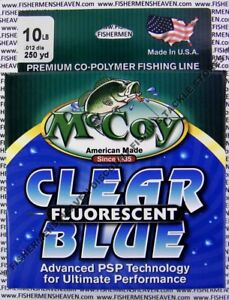 McCoy Fishing Line CoPolymer Fluorescent Blue 250 Yard Spool 10LB Test