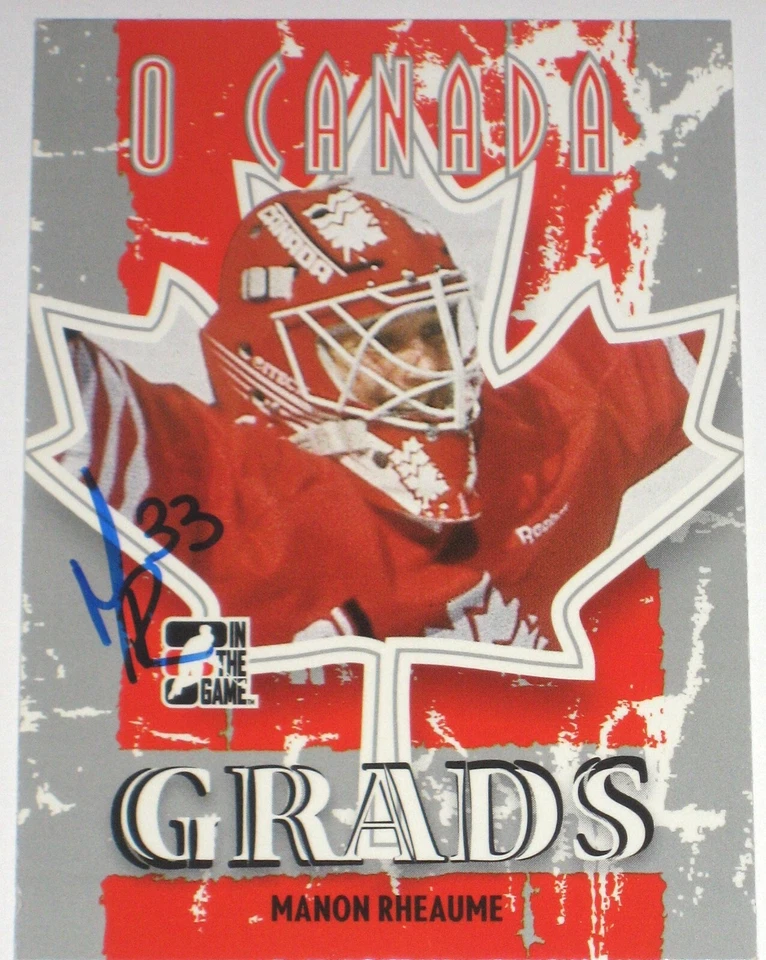 MANON RHEAUME SIGNED 07-08 ITG O CANADA CARD AUTOGRAPH AUTO!! - Image 1 of 1