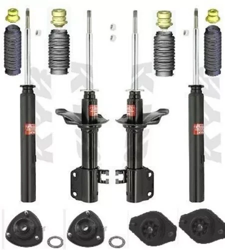 KIT DE 4 AMORTECEDORES DE SUSPENSÃO E BOTAS KYB F & R para INFINITI FX45 FX35 03 -07 - Imagem 1 de 3