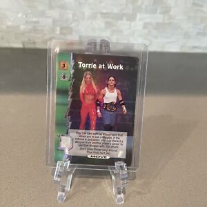 2000 WCW Nitro Trading Card Game Move Foil Torrie Wilson TORRIE AT WORK