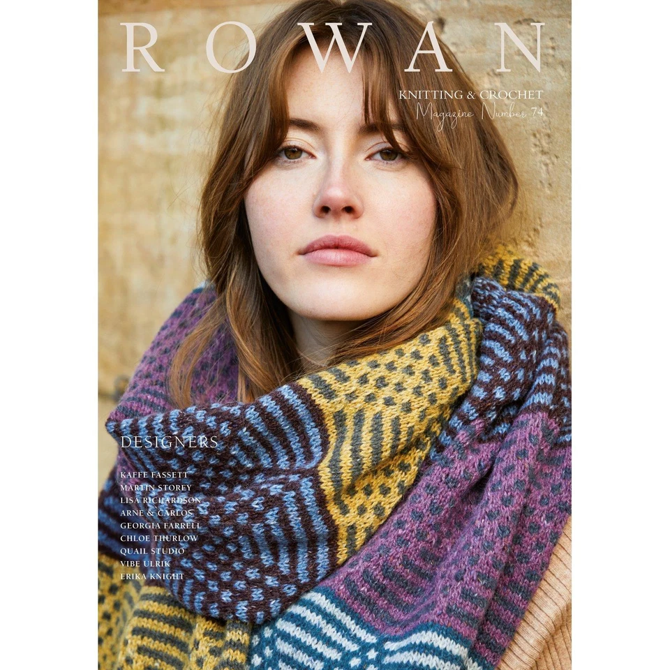 Rowan Magazine 74 Knitting & Crochet Pattern Book - 40 Designs - Image 1 of 1