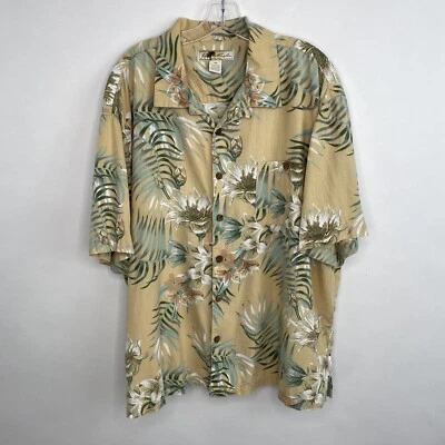 Camisa Joe Marlin Aloha Para Hombre 2XL Hoja Floral S/S Algodón Suave Rayón Hawaiano Usada en Excelente Condición Foto 1 de 4