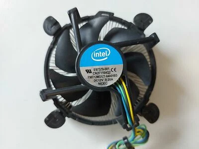 Intel Nidec DC12V 0.20A Heatsink & Fan Unit E97379-001 F90T12MS1Z7-64A01B3 - Image 1 of 3