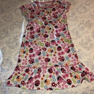 Gymboree 2008 Ladybug Nightgown Size L Large Girls Sleepwear Short Sleeve Summer - Picture 1 of 7